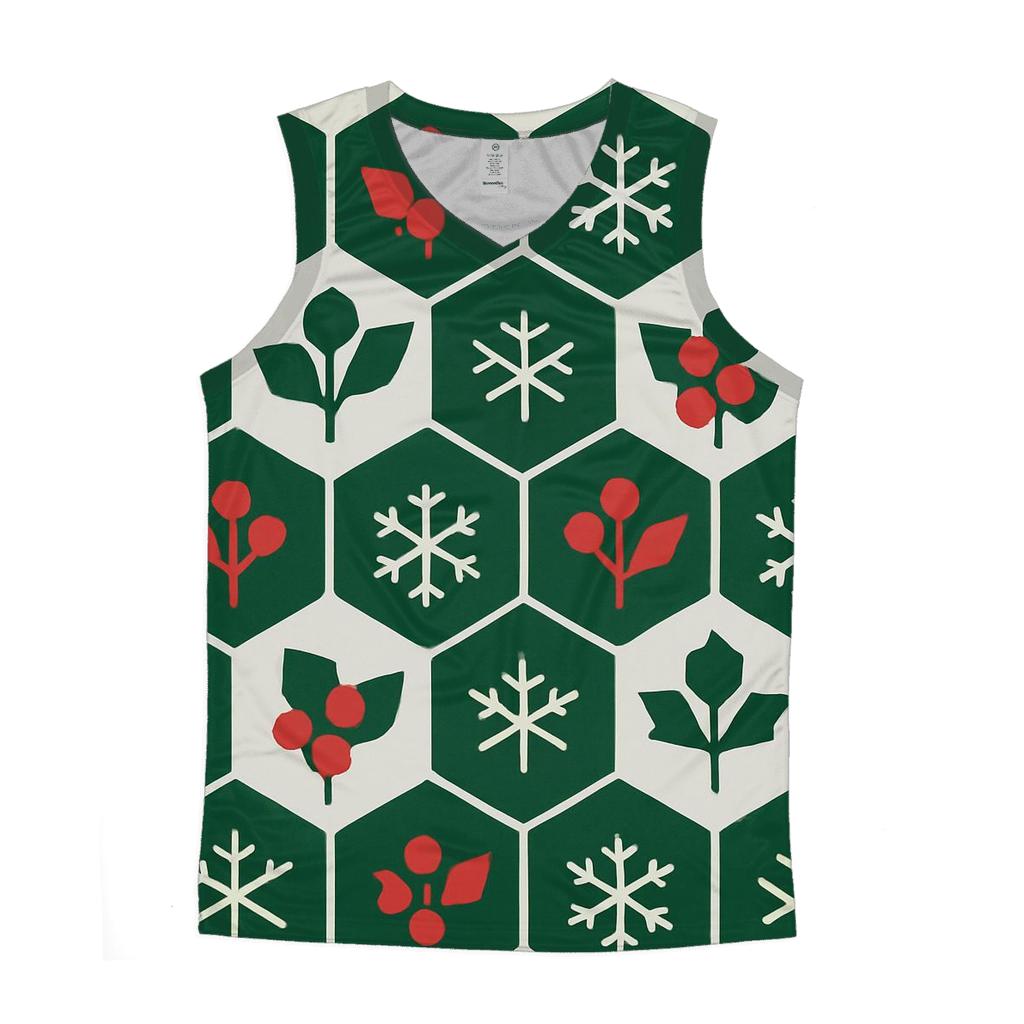 Holly Hexagon Snowfield stylish racerback tanks