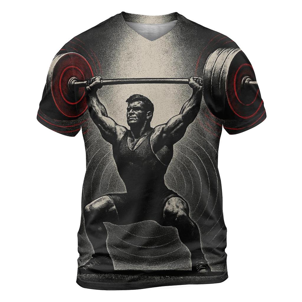 Gravity Well Weightlifting statement graphic shirts