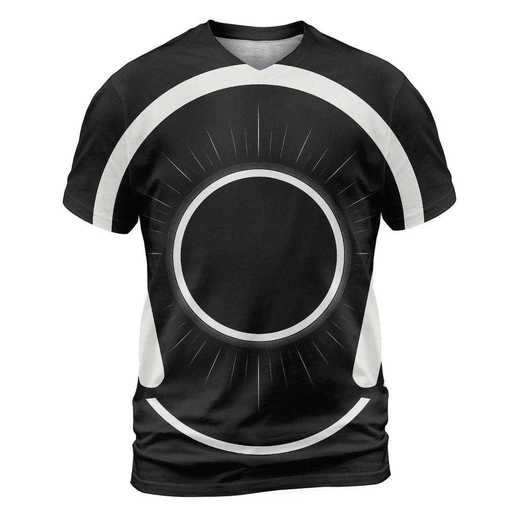 Monochrome Headphone Eclipse unique graphic print tees