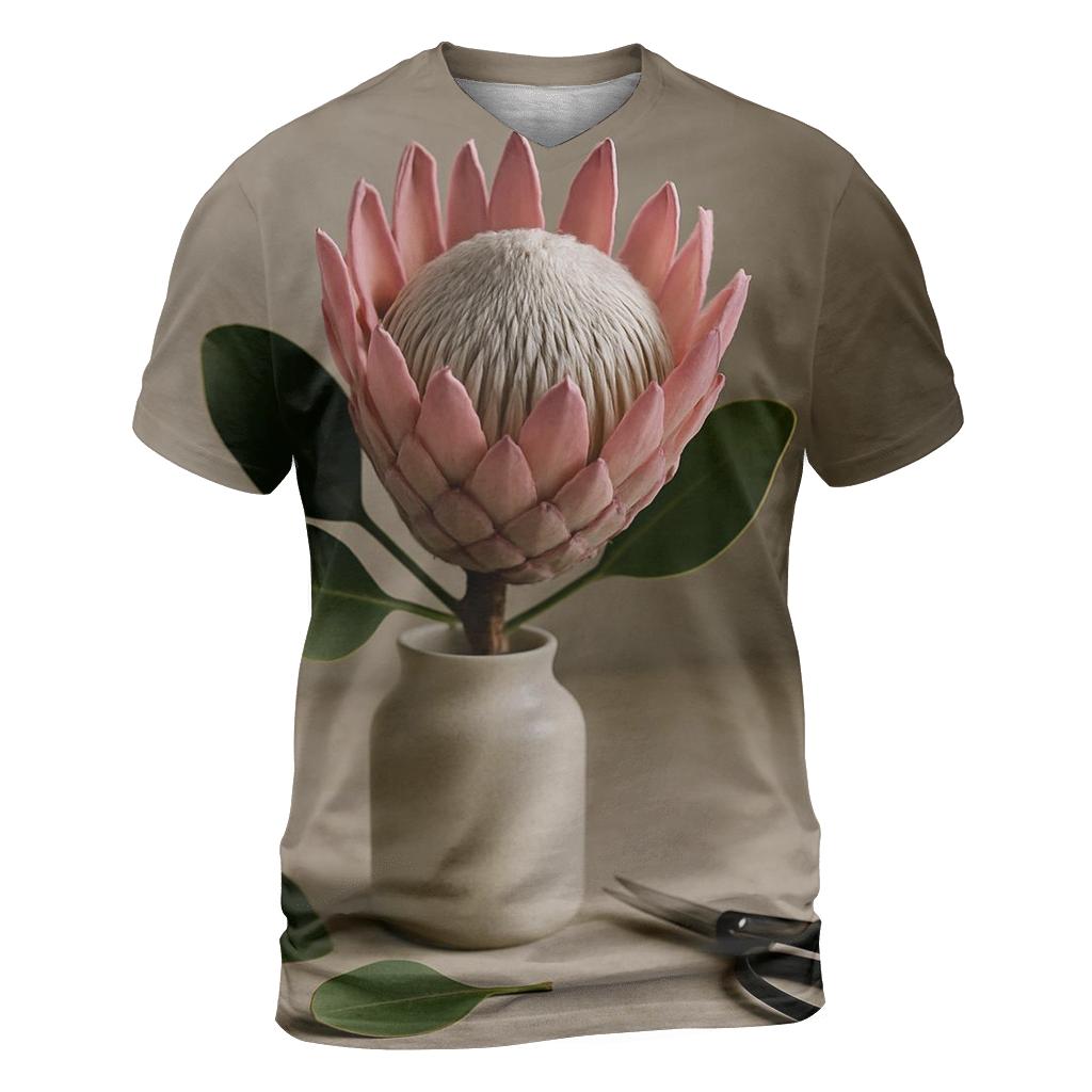 Protea Still Life In A Floral Studio Window personalized full print shirts