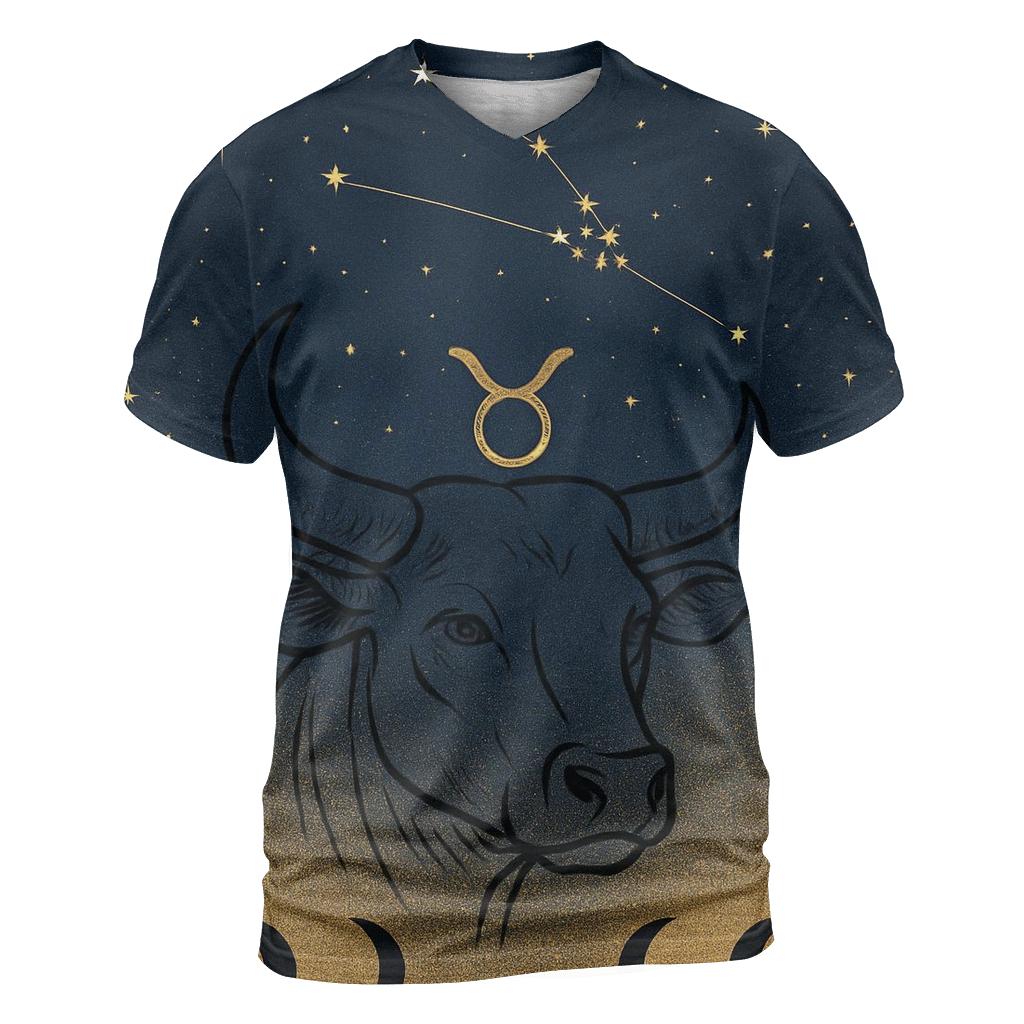 Taurus Golden Bull And Hyades Cluster trendy printed shirt styles