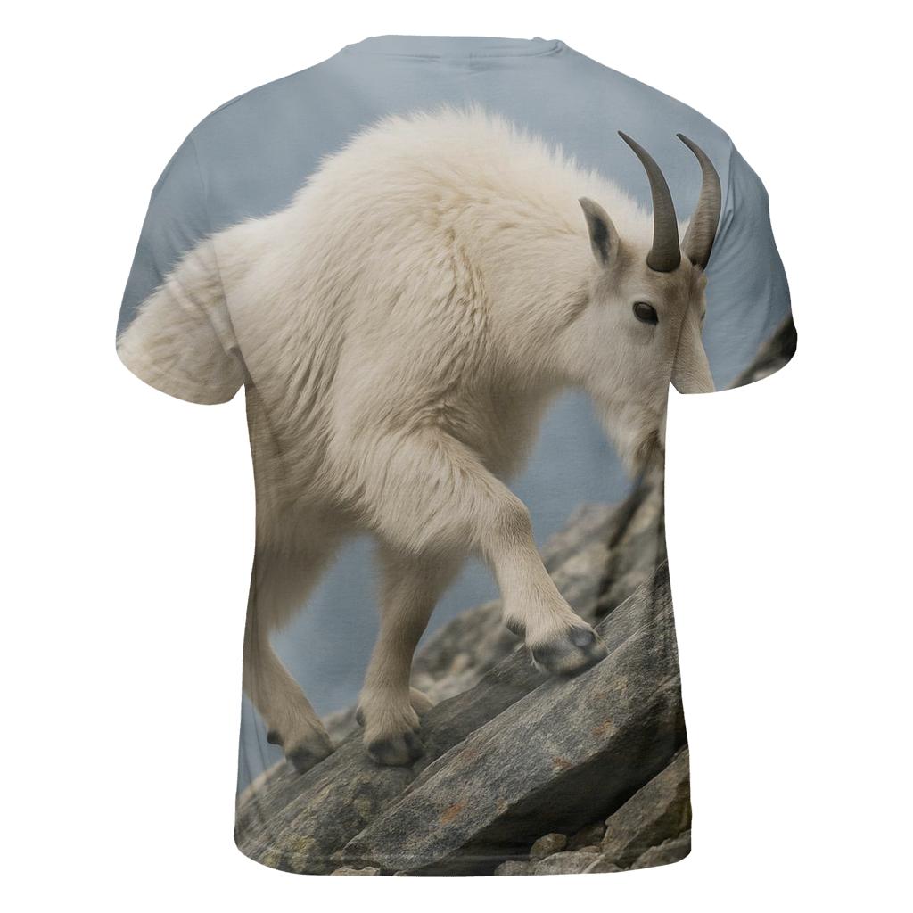 Lichen Step Mountain Goat unique graphic print tees