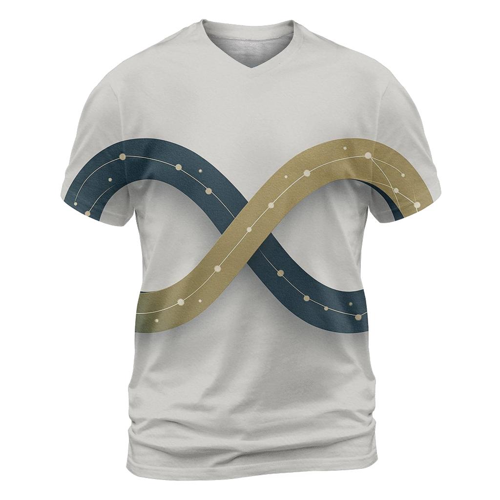 Infinite Loop Constellation Weave creative print fashion shirts