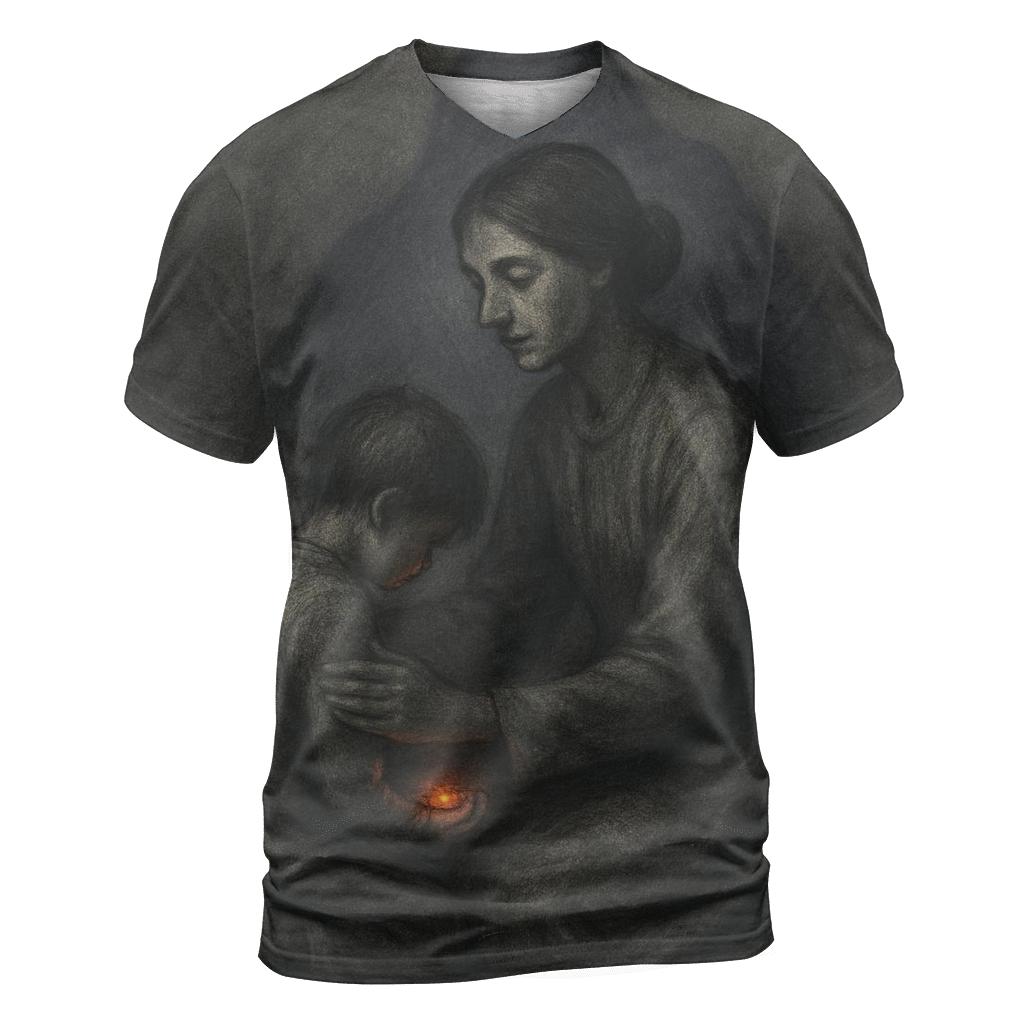 Her Quiet Courage The Strength That Holds A Child Together statement graphic shirts