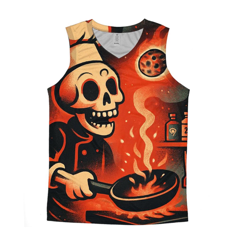 Skeleton Chef Meteor Kitchen custom tank tops