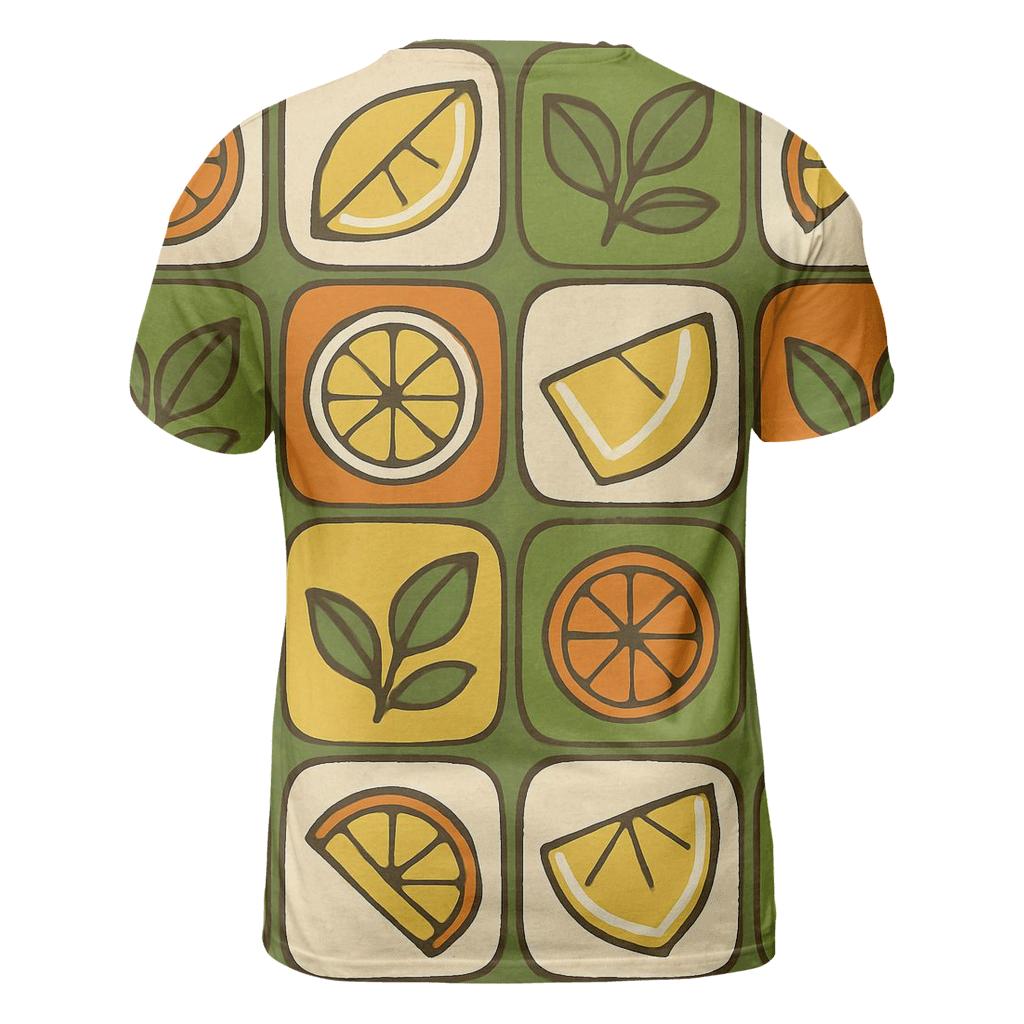Retro Kitchen Tile Citrus Pop personalized full print shirts