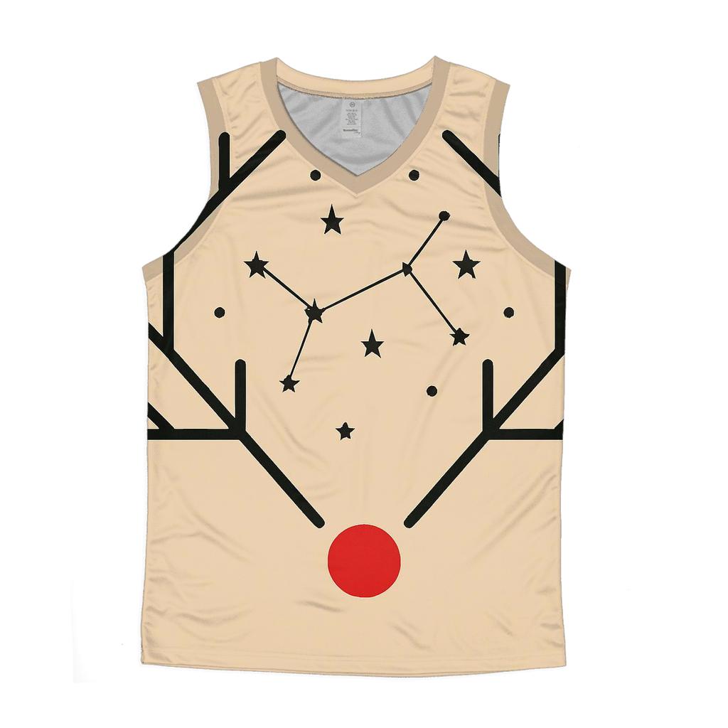 Reindeer Antler Star Map custom tank tops