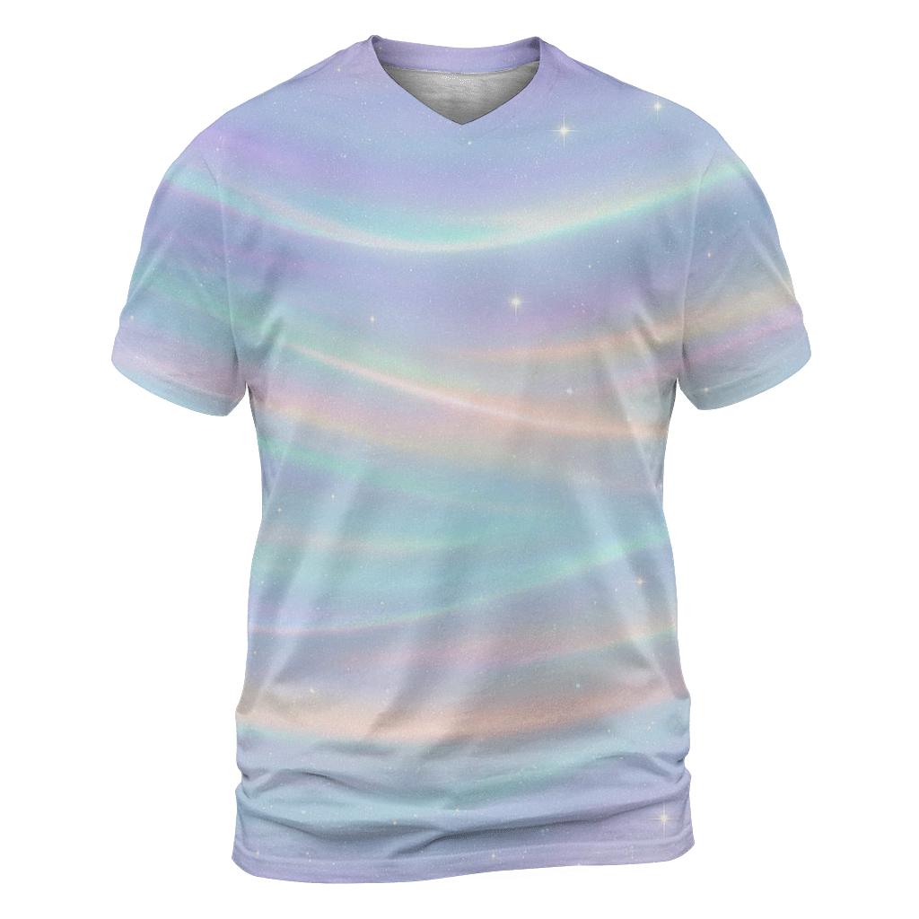 Pastel Aurora Shimmer Veil personalized full print shirts