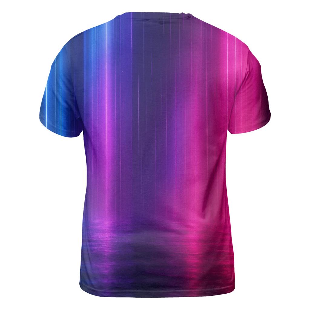 Neon Rainfall Gradient trendy printed shirt styles