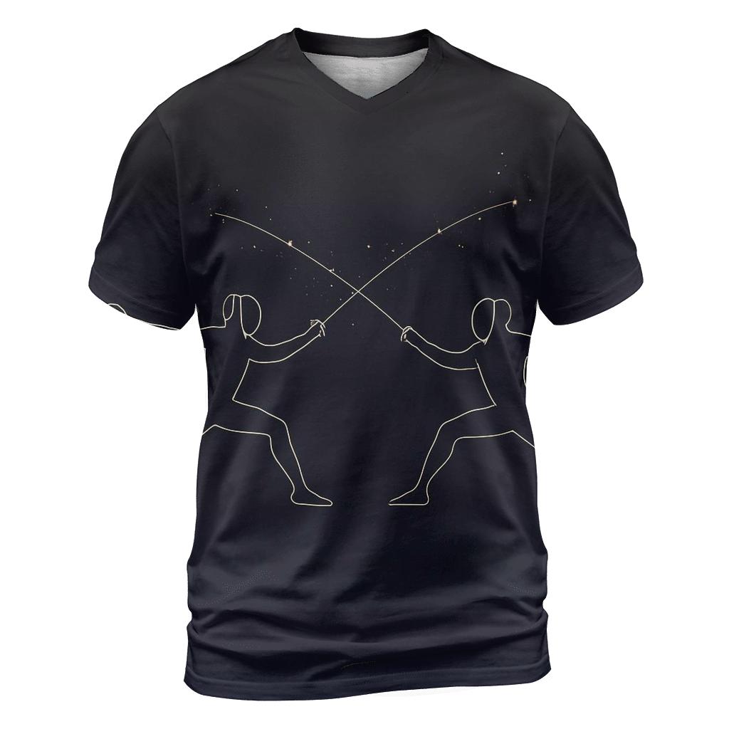 Starlight Saber Fencing Duel custom all-over print shirts