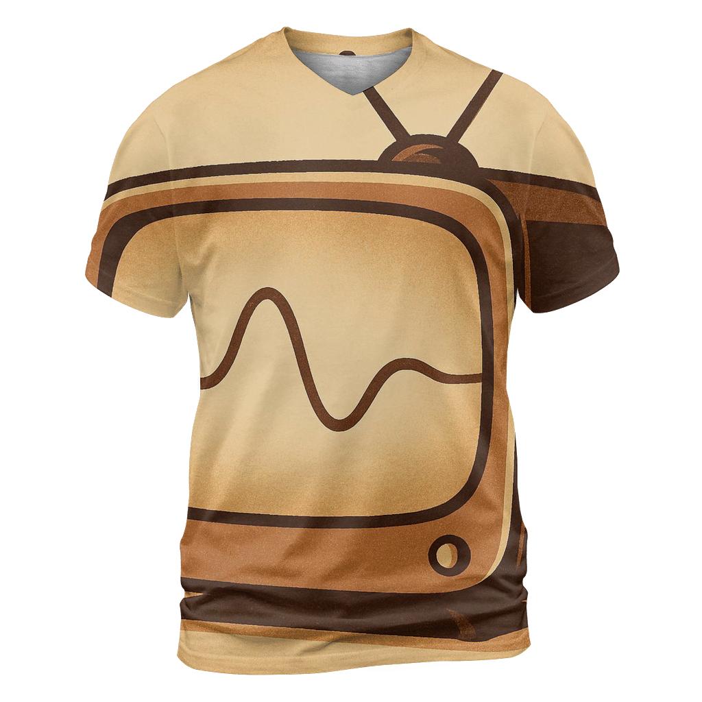 Retro TV Soundwave Window unique graphic print tees
