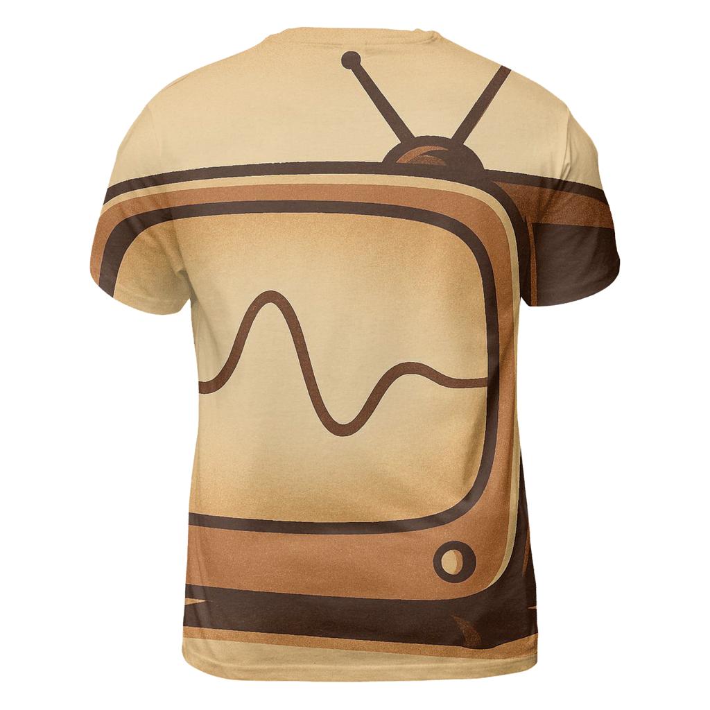 Retro TV Soundwave Window unique graphic print tees