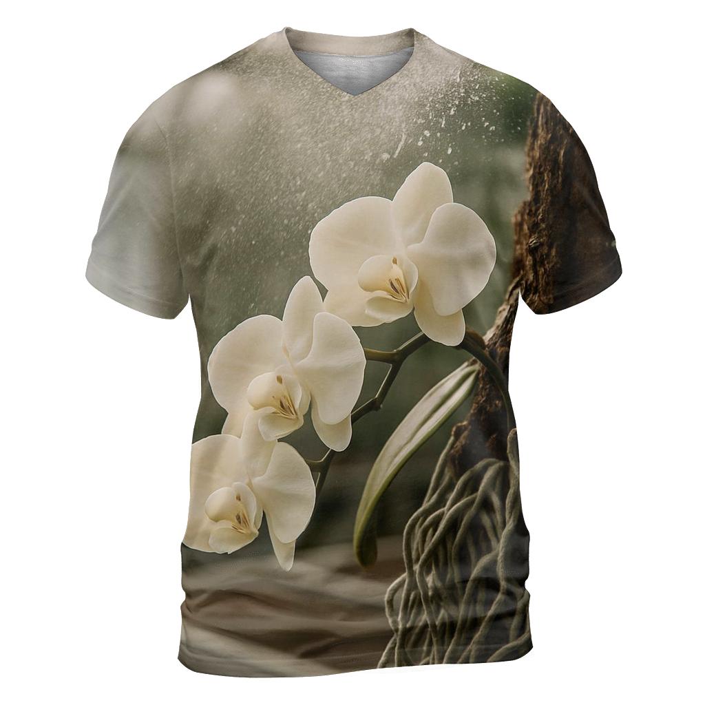 Orchid Roots In A Greenhouse Misting Cycle vibrant all-over design tees