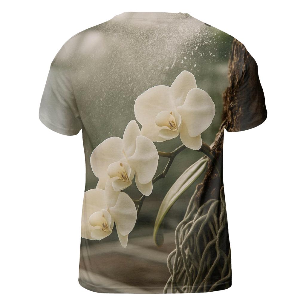 Orchid Roots In A Greenhouse Misting Cycle vibrant all-over design tees