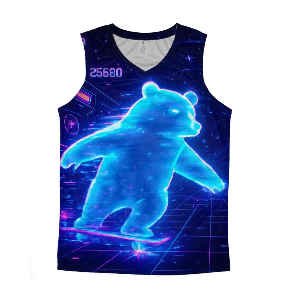Hologram Bear Arcade Drift custom tank tops