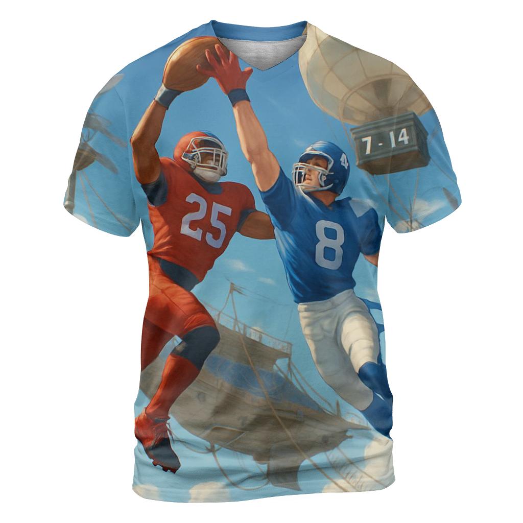 Skyship Bowl Over The Clouds statement graphic shirts