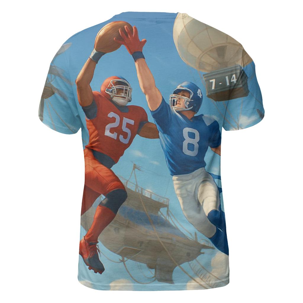 Skyship Bowl Over The Clouds statement graphic shirts