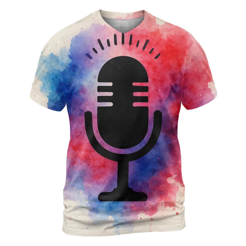 Mic Nebula Spotlight designer pattern shirts