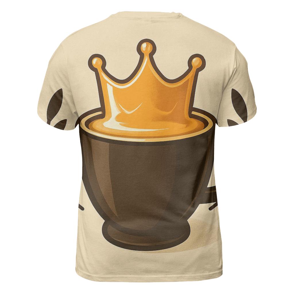 Crema Crown Emblem statement graphic shirts