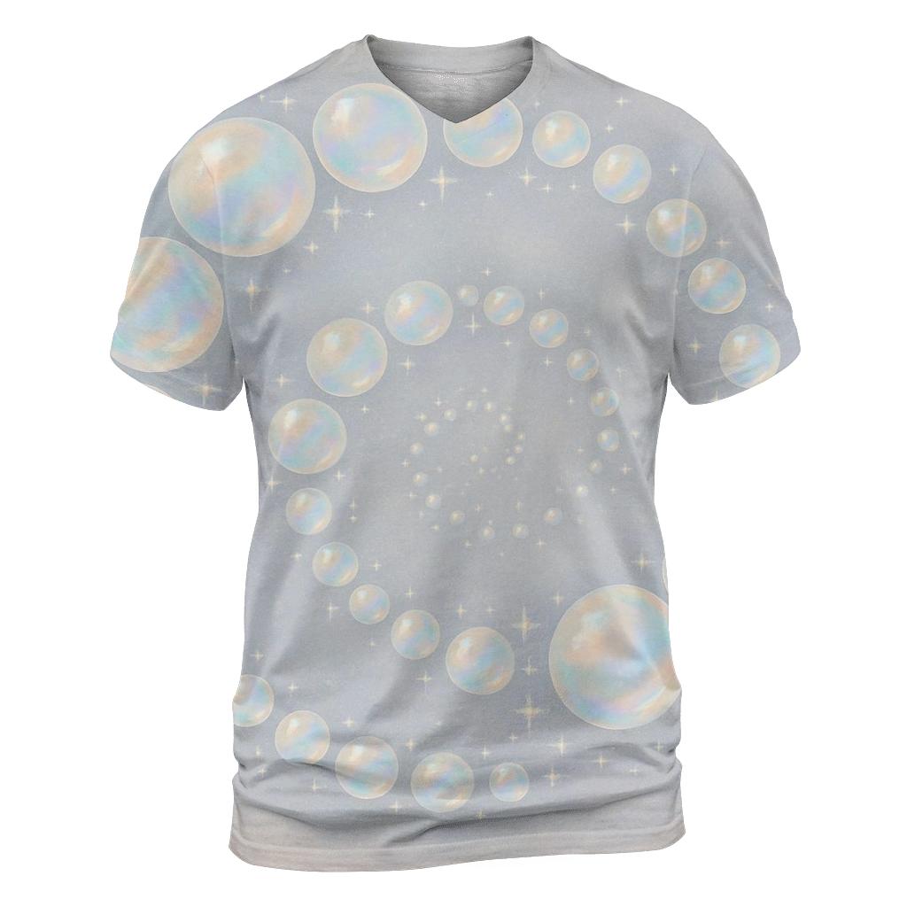 Opal Orb Mosaic artistic all-over print tops