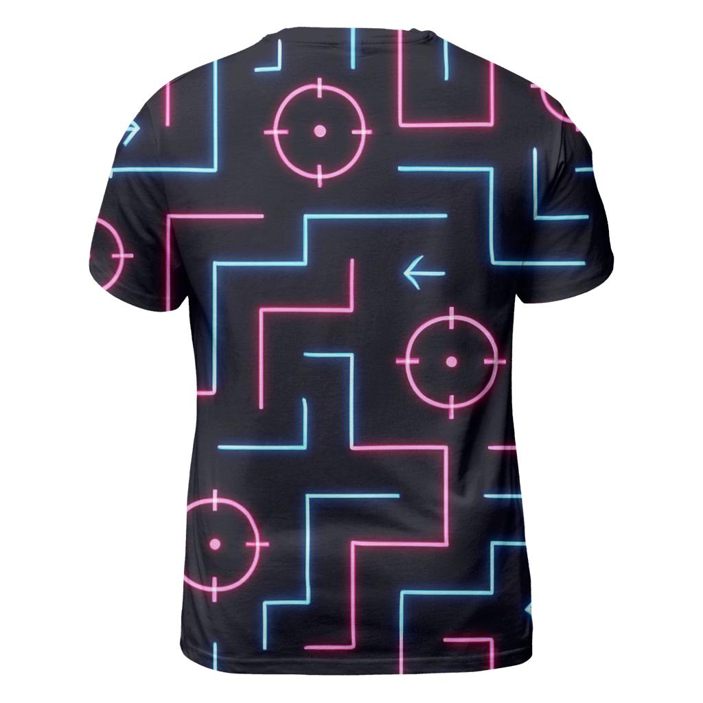 Laser Tag Arena Maze Lines designer pattern shirts