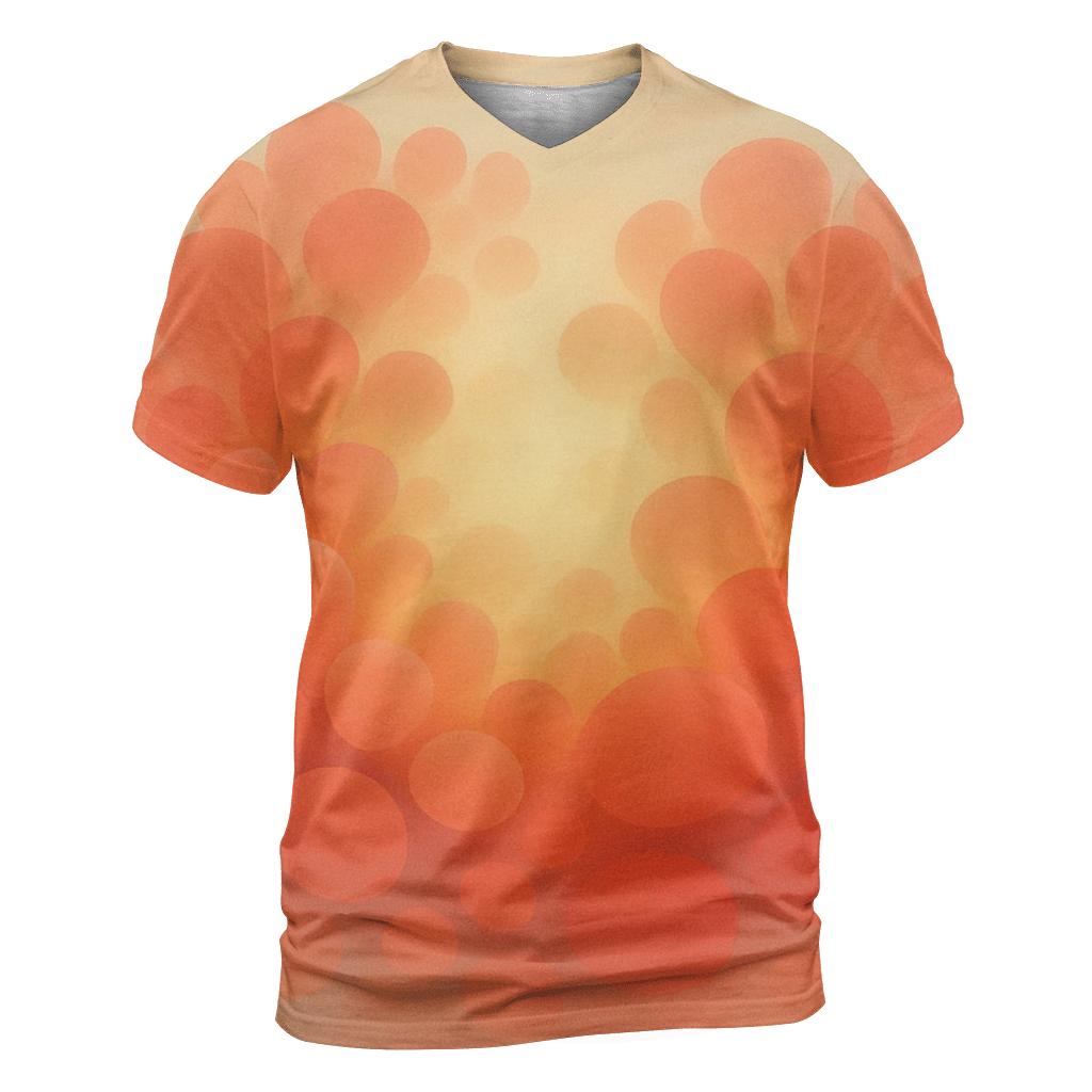 Coral Reef Bloom Gradient artistic all-over print tops