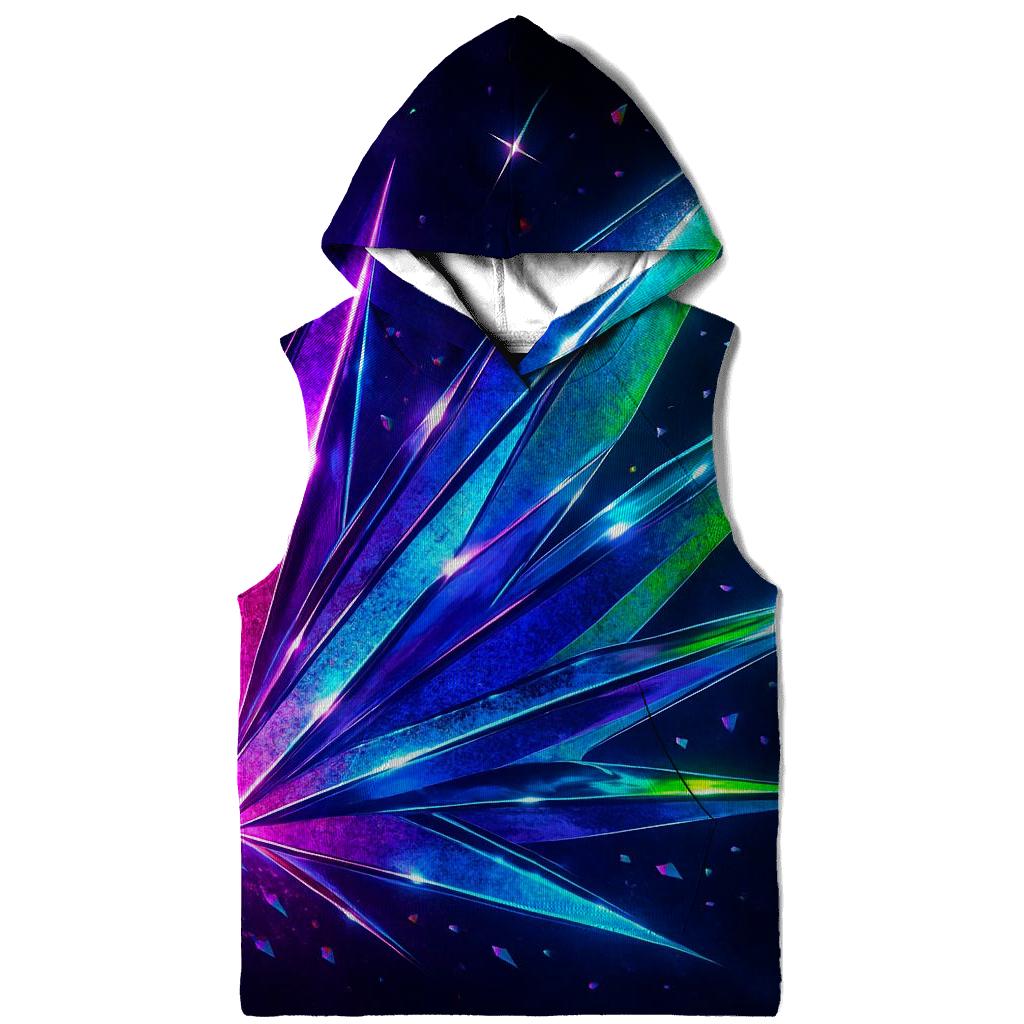 Neon Prism Afterglow embroidered hoodies