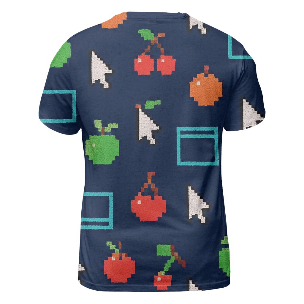 Commodore Screen Pixel Fruit custom all-over print shirts