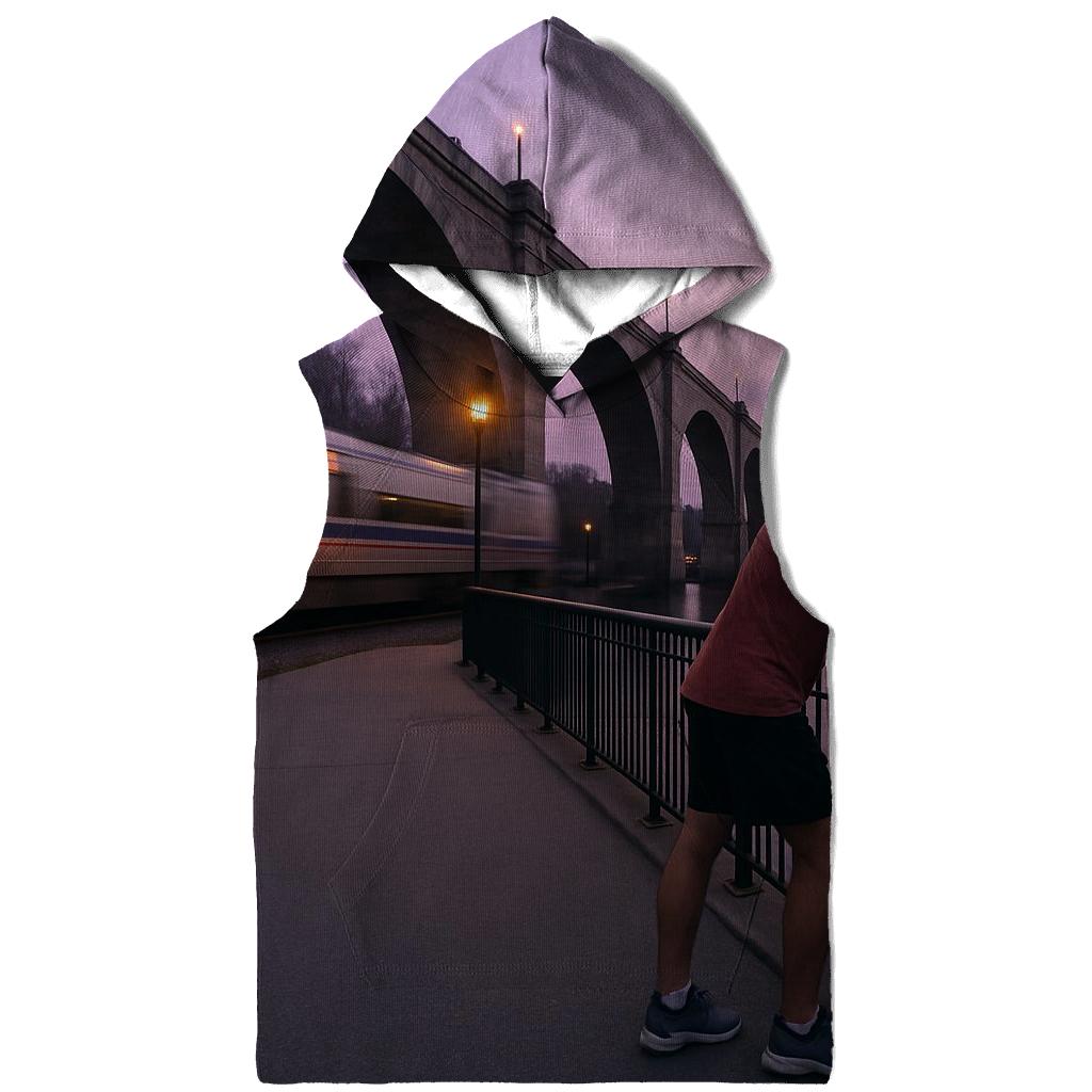 Harlem River Esplanade With Bronx Backdrop Glow designer hoodies