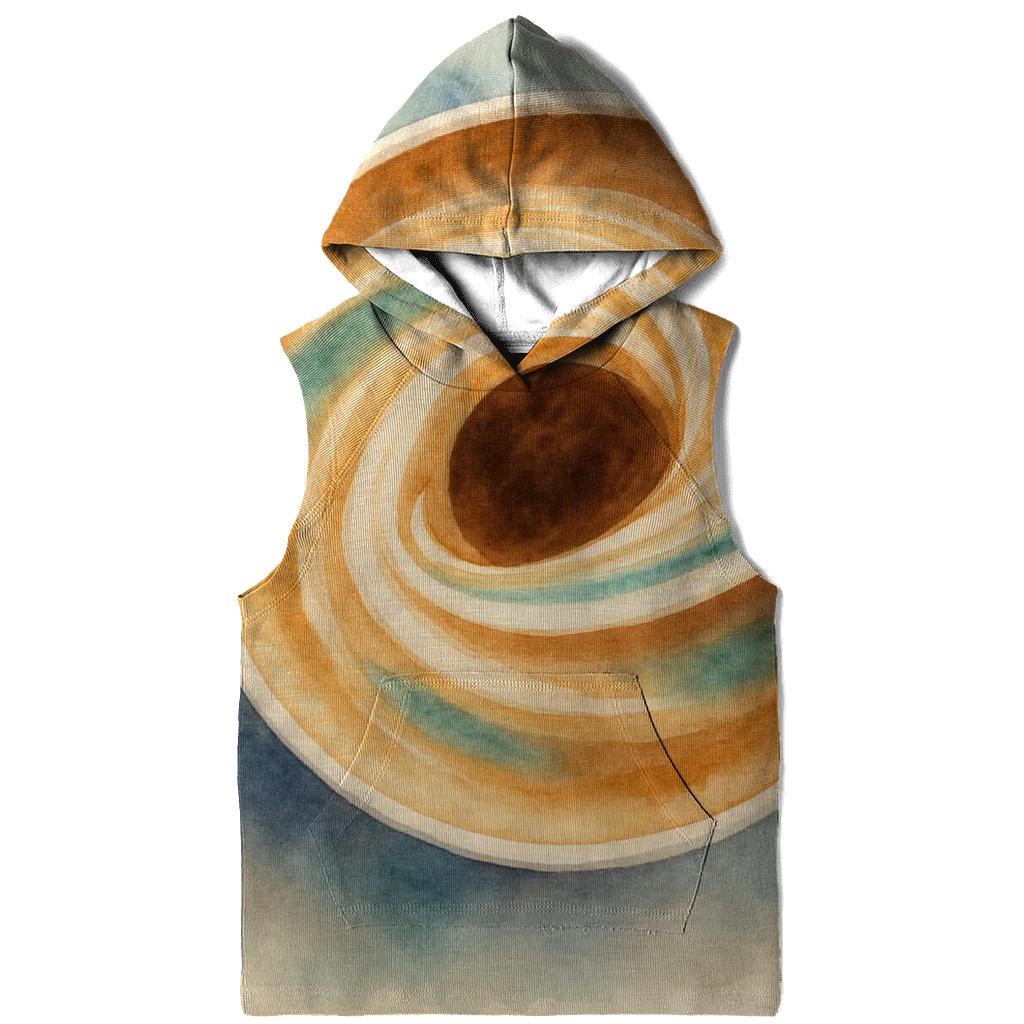 Latte Orbit Swirl pullover hoodies