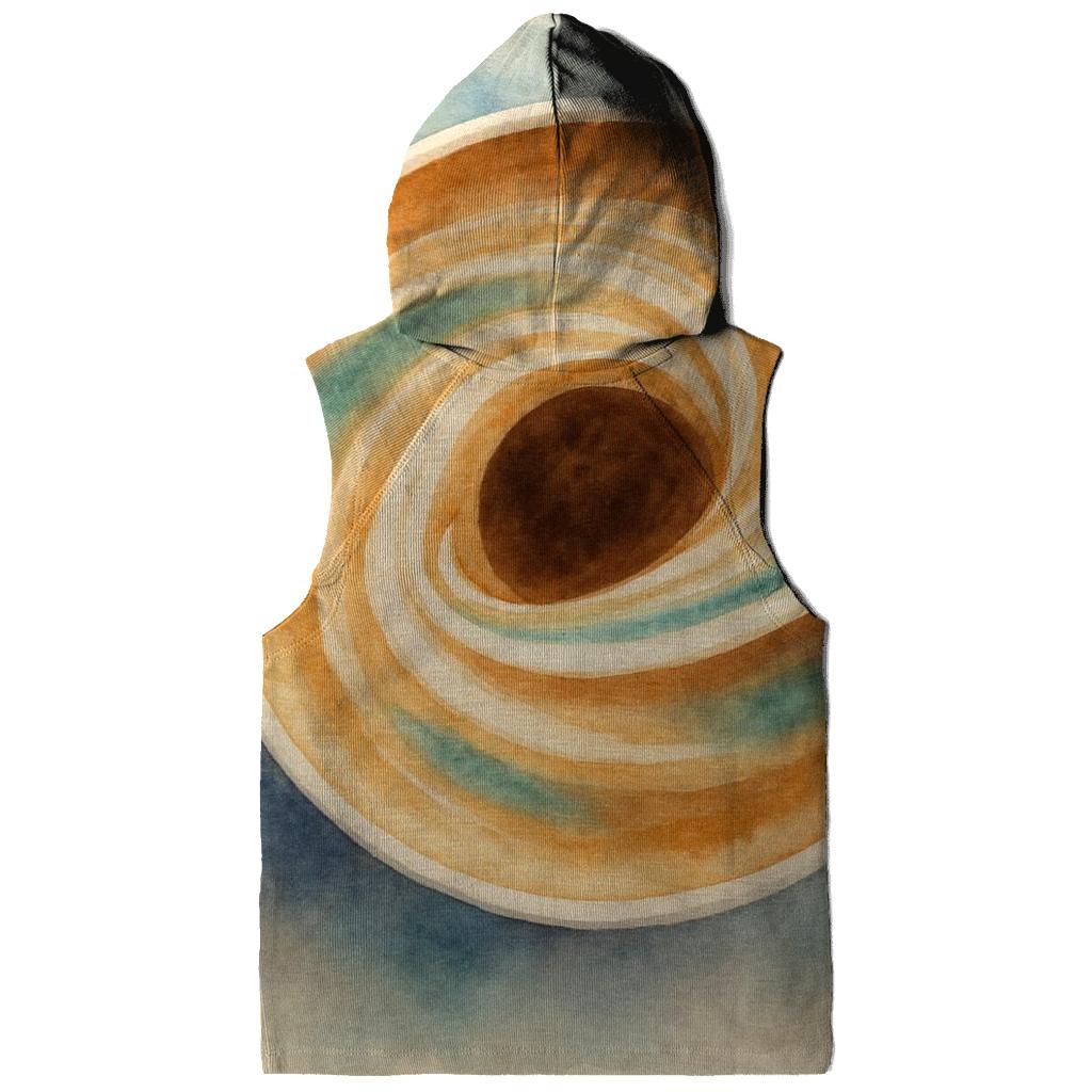 Latte Orbit Swirl pullover hoodies