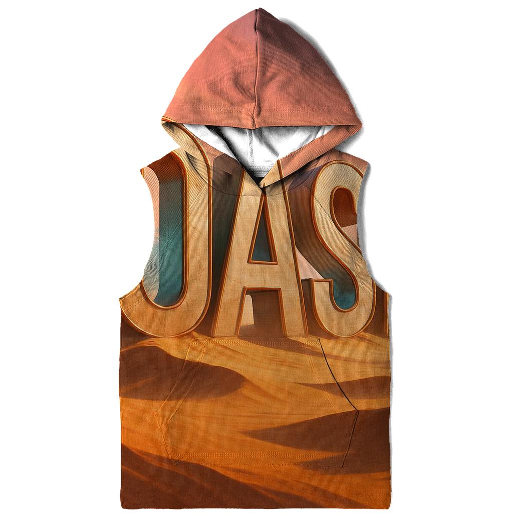 Desert Mirage Typography Oasis printed hoodies