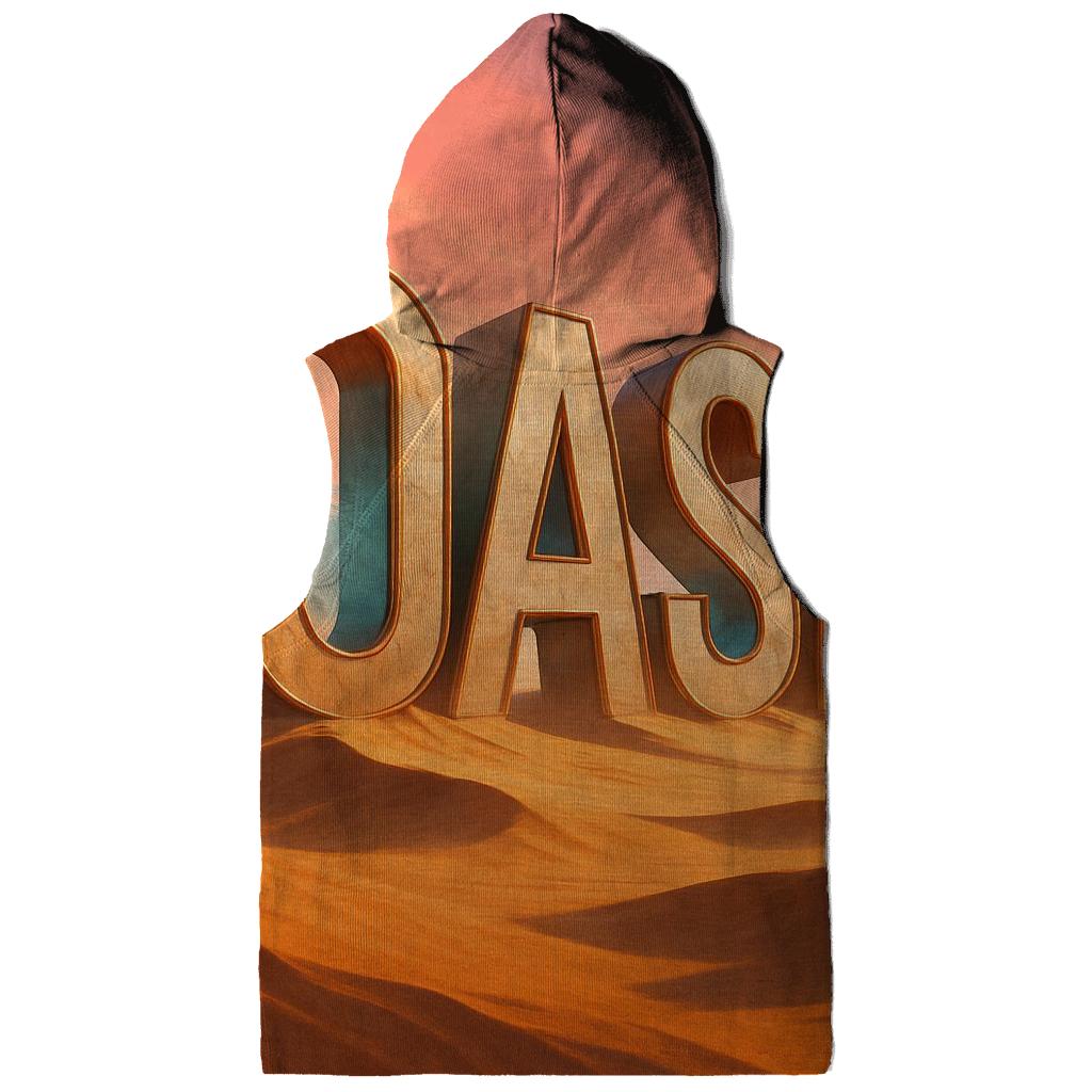 Desert Mirage Typography Oasis printed hoodies