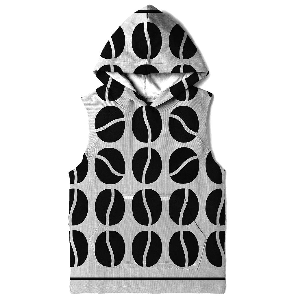 Bean Mosaic Grid zip-up hoodies