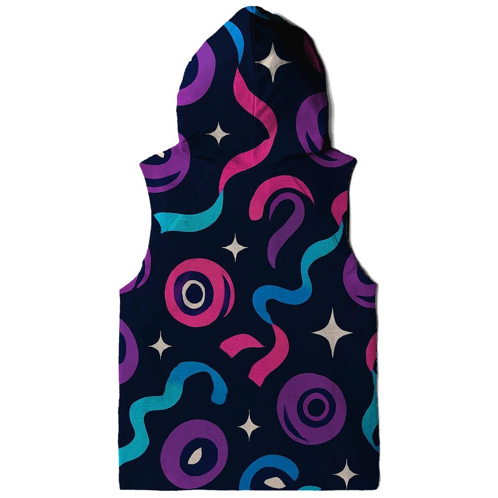 Neon Roller Rink Ribbon Pattern designer hoodies