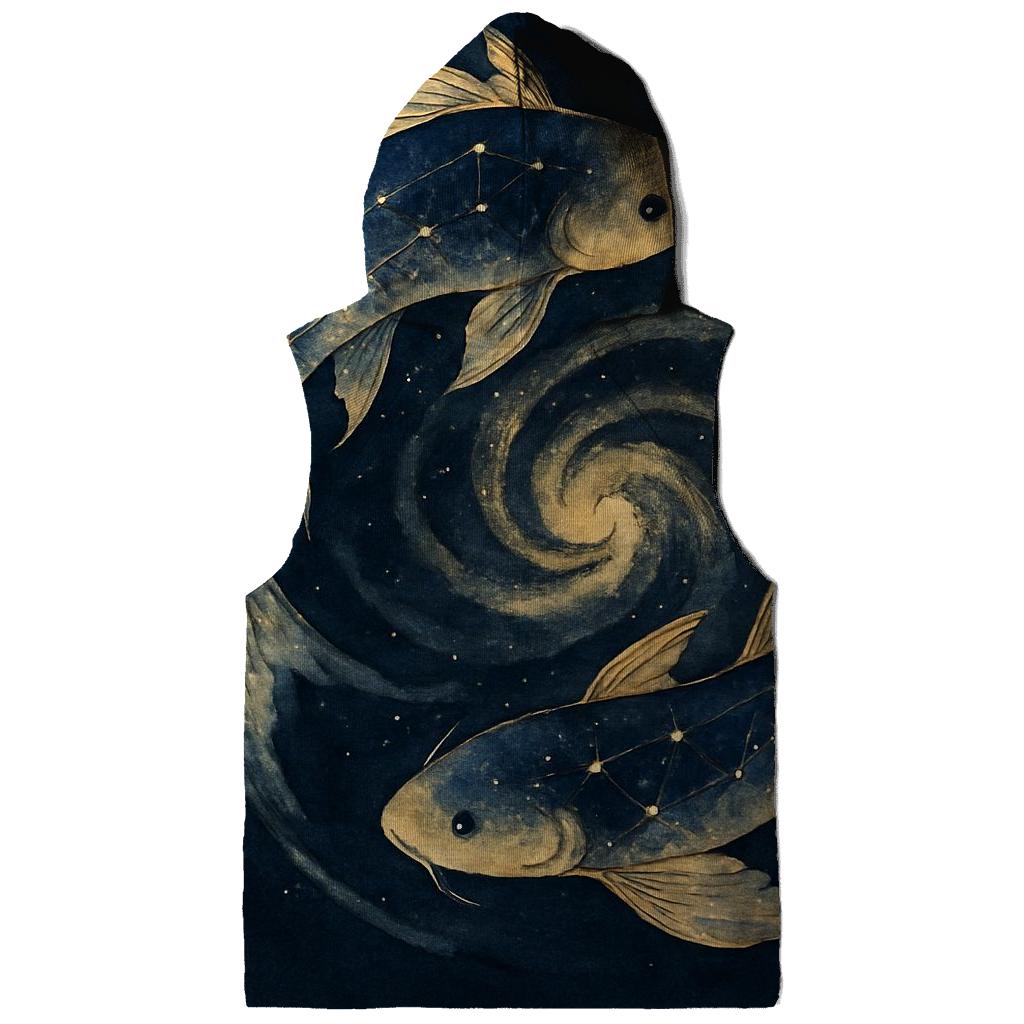 Koi Fish Constellation Spiral lightweight hoodies