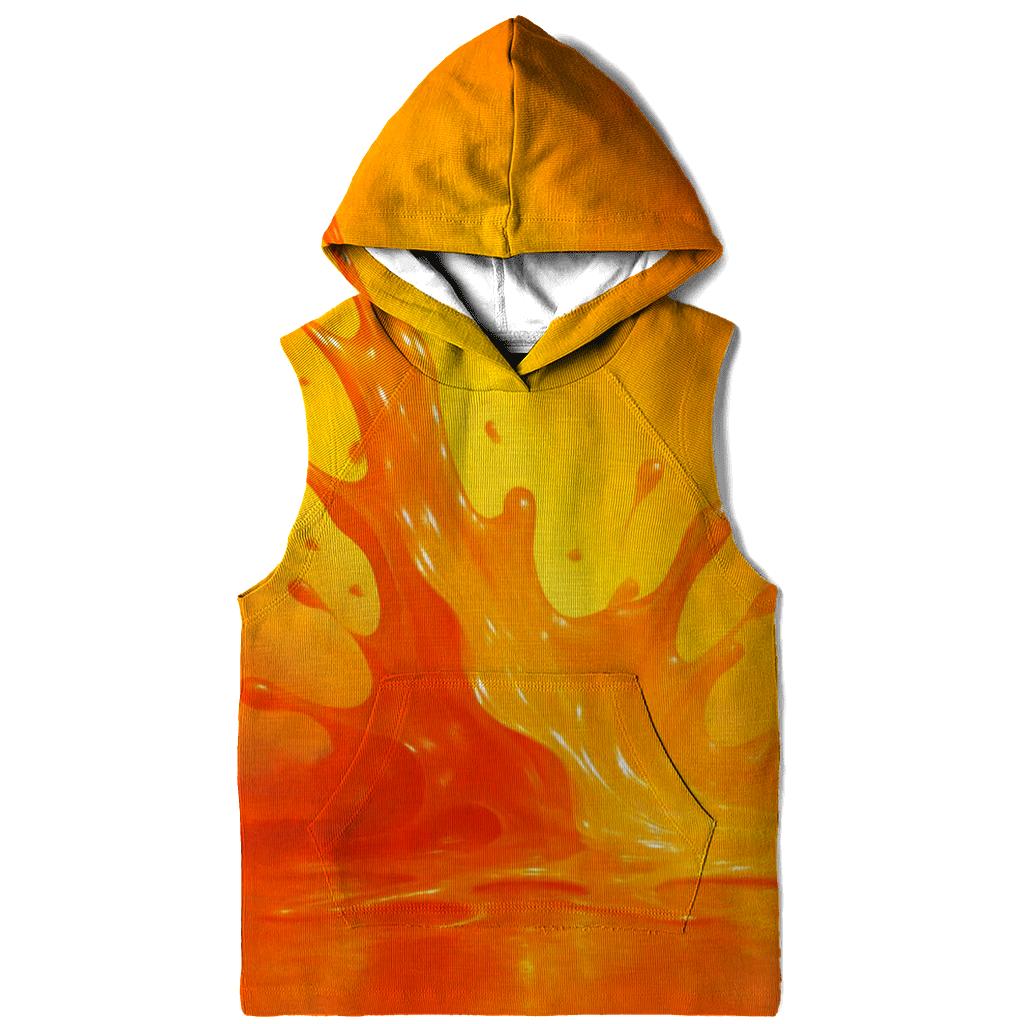 Molten Citrus Spill printed hoodies