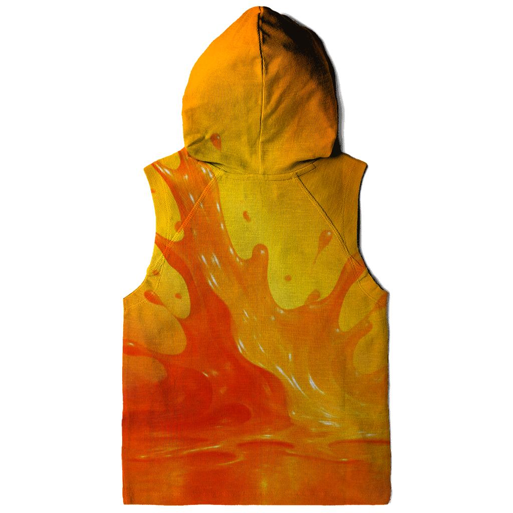 Molten Citrus Spill printed hoodies