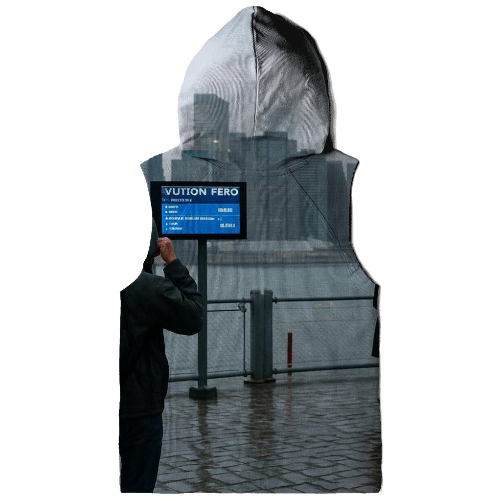 Fulton Ferry Landing Rain Shine Over Lower Manhattan premium hoodies