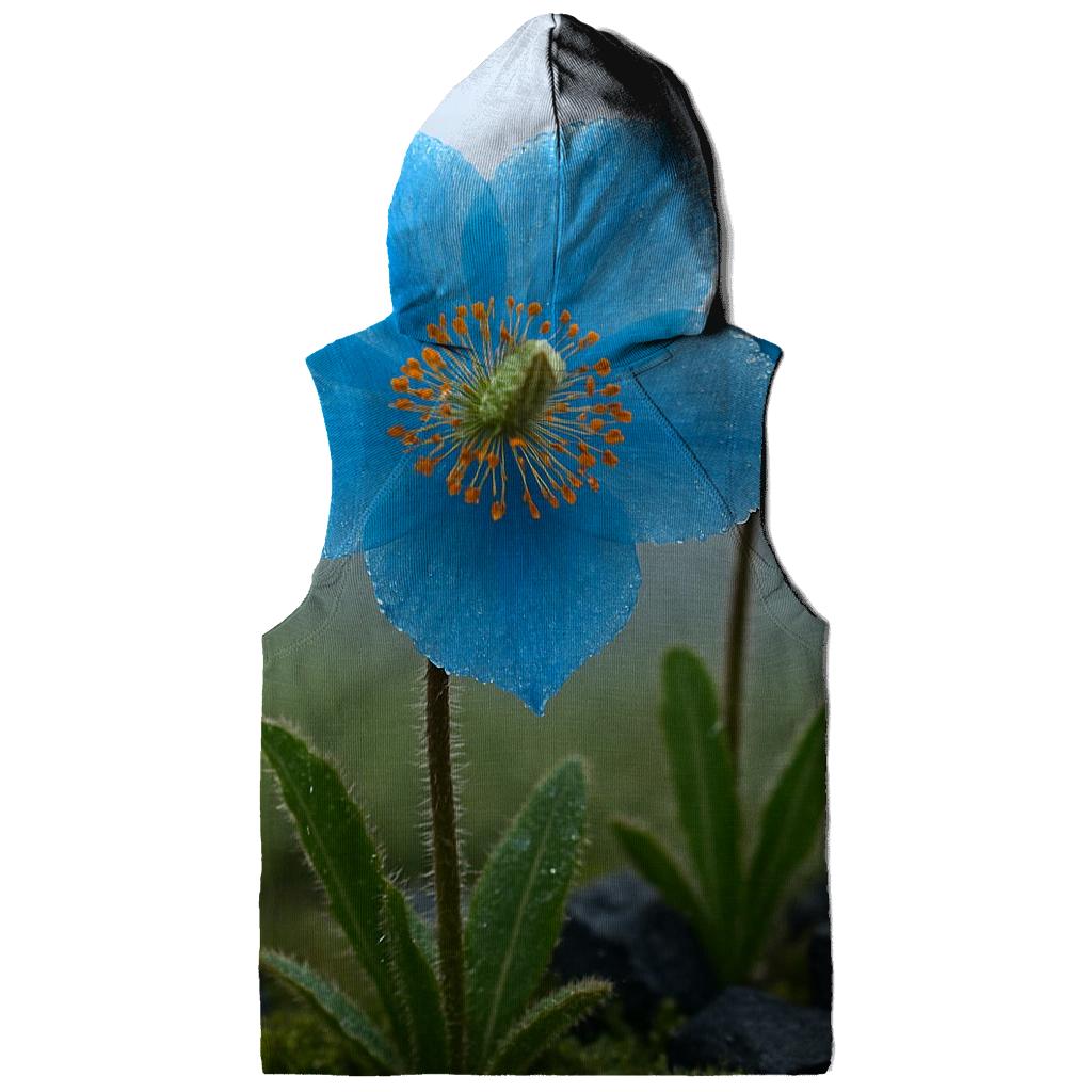 Blue Poppy In An Alpine Fog Bank heavyweight hoodies