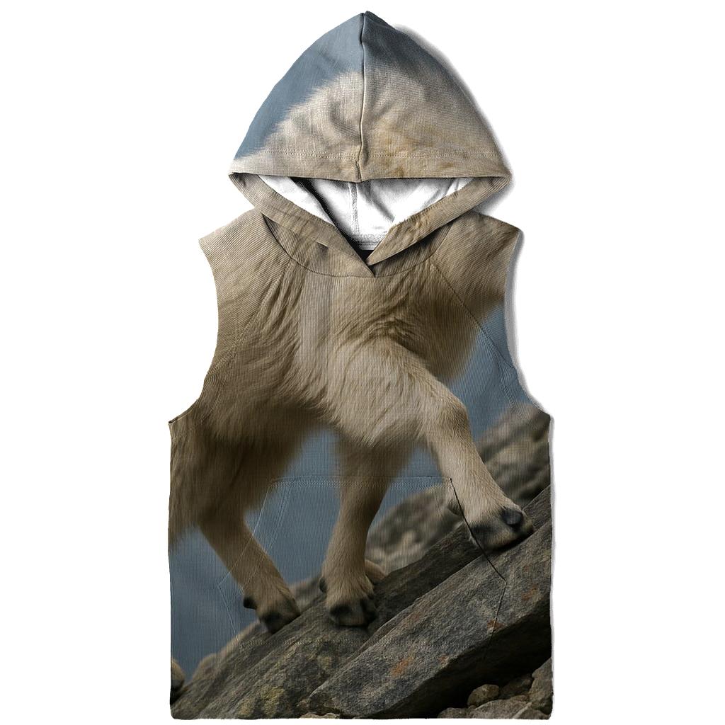 Lichen Step Mountain Goat printed hoodies