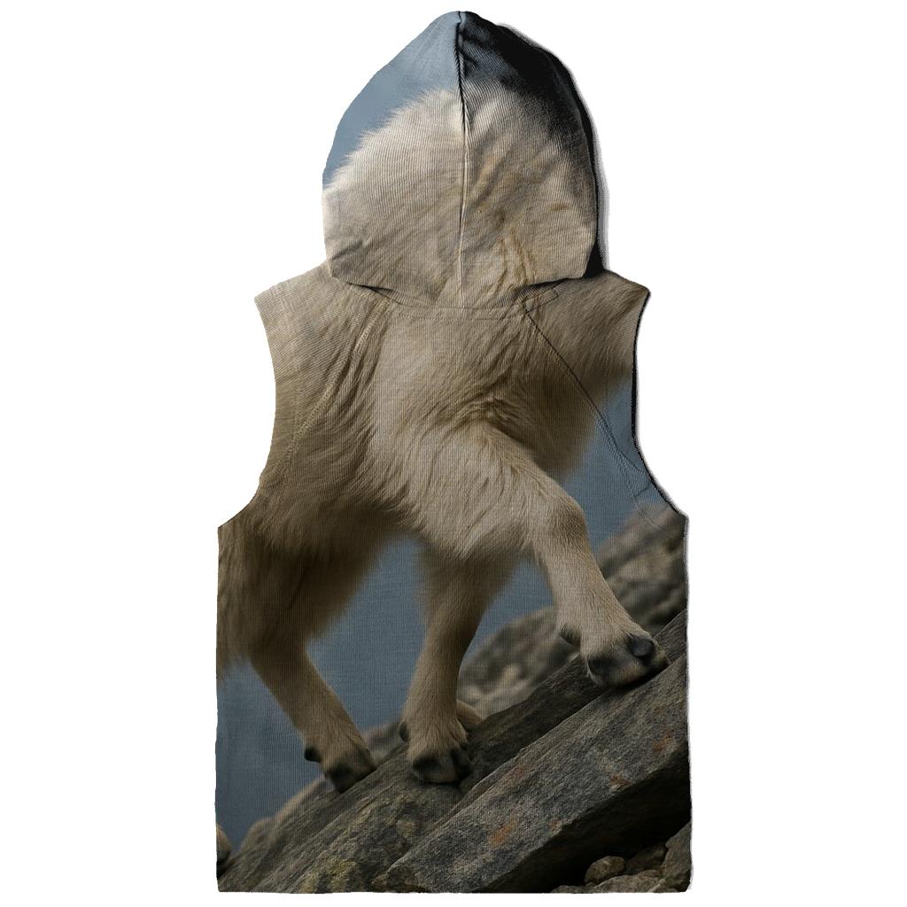 Lichen Step Mountain Goat printed hoodies