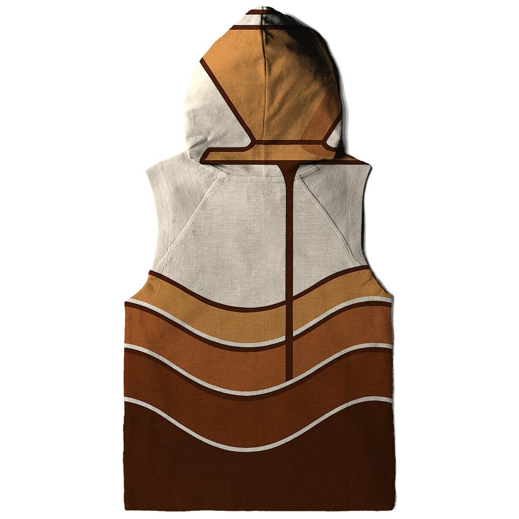Pour Over Wave Lines embroidered hoodies
