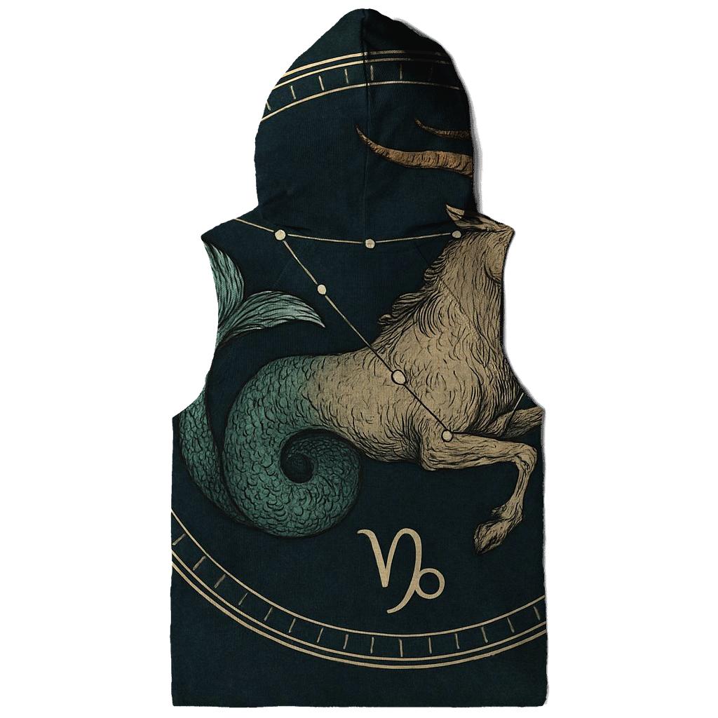 Capricorn Sea Goat Solstice Chart heavyweight hoodies
