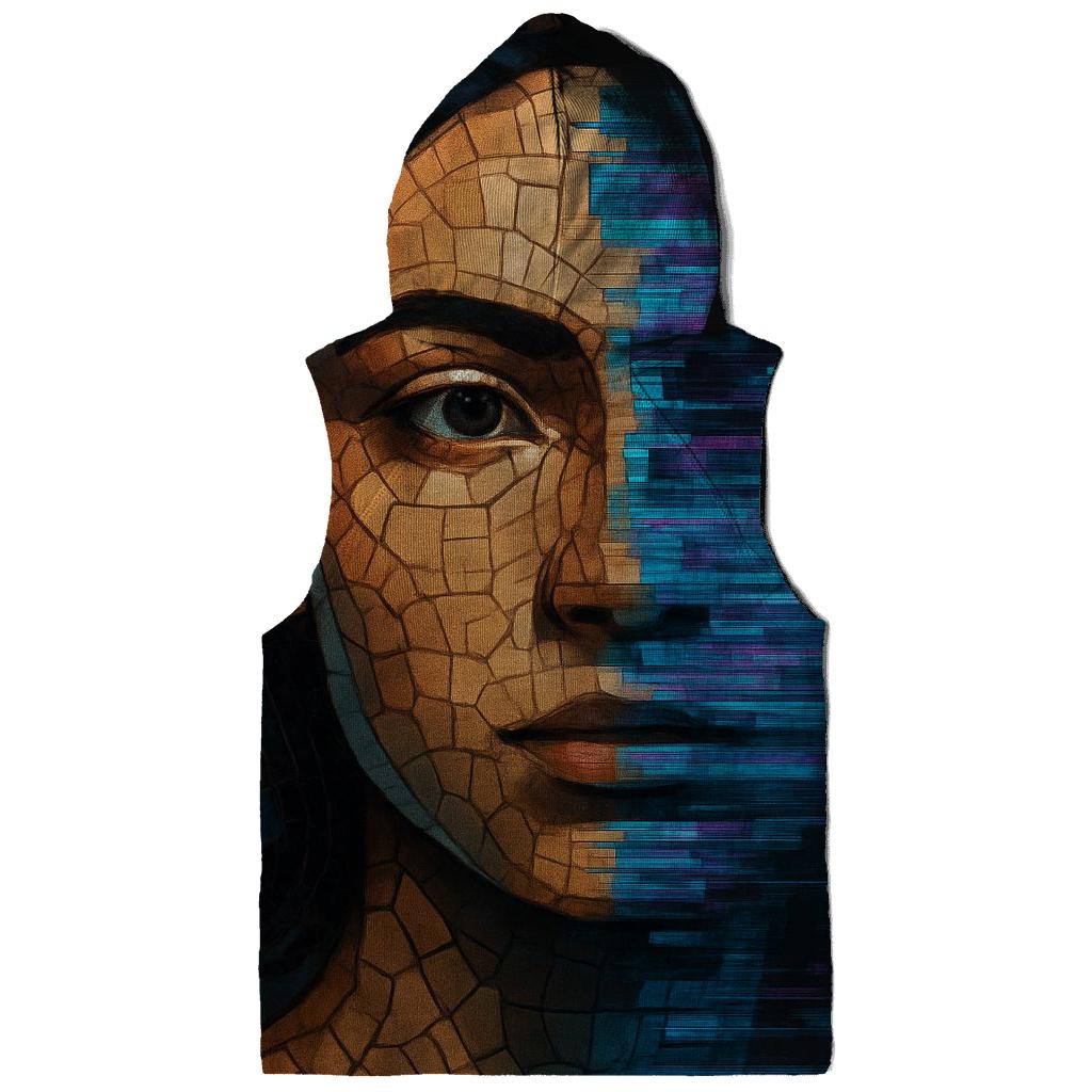 Glitch Mosaic Portrait Of Time hoodies fashion