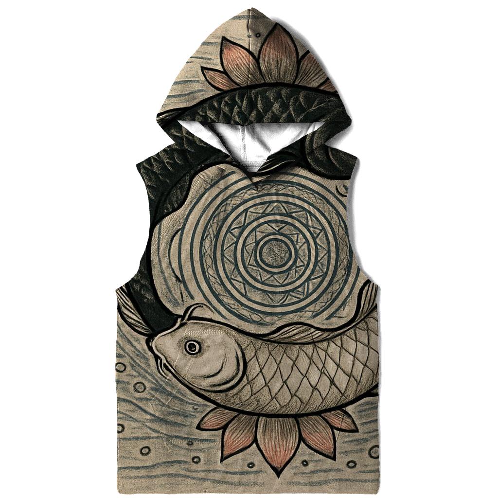 Koi Pond Ouroboros Mirror lightweight hoodies