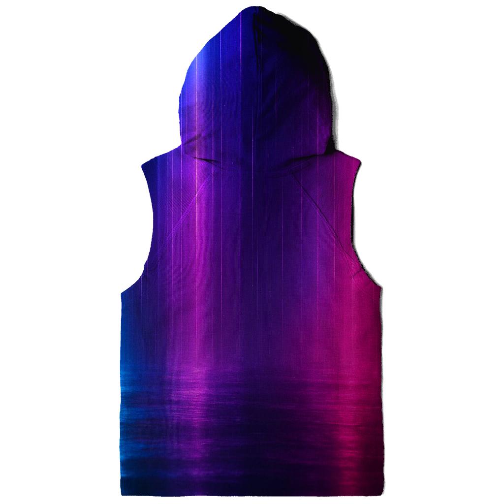 Neon Rainfall Gradient embroidered hoodies