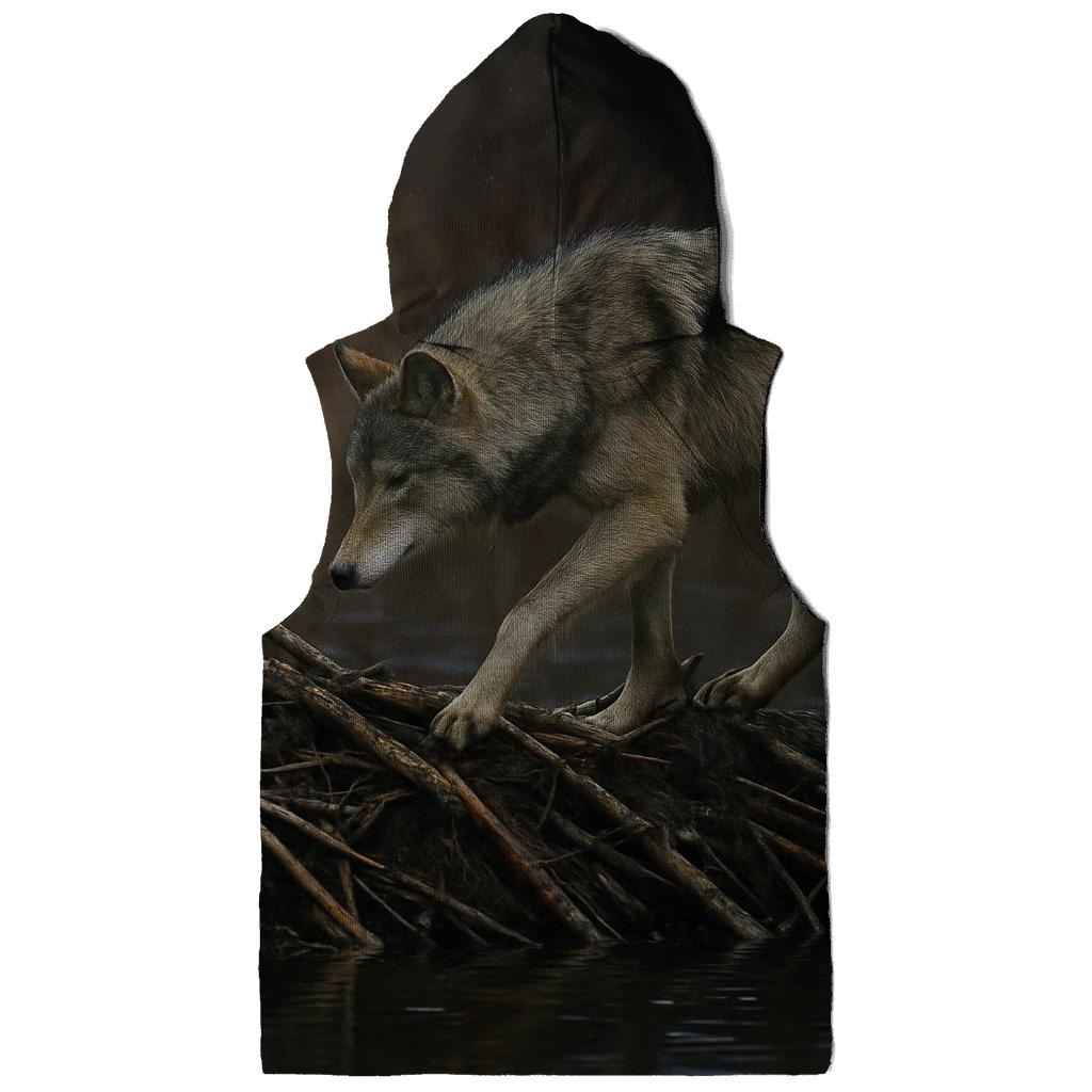Wetland Wolf Crossing Beaver Dam hoodies fashion
