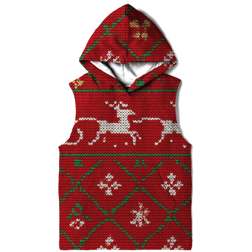 Santa Sleigh Star Track Lattice Design designer hoodies