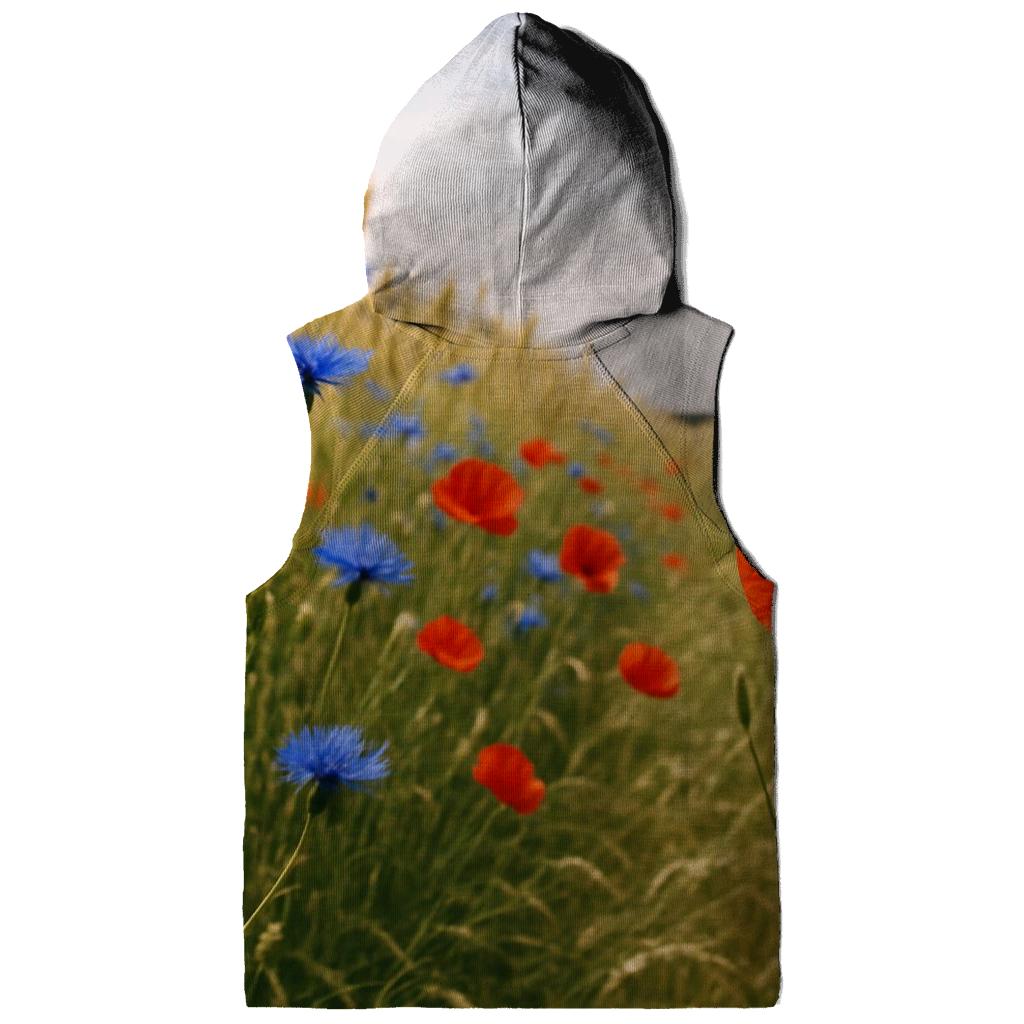 Wild Cornflower And Poppy Edge Of A Wheat Field custom hoodies